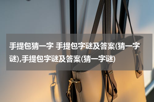 手提包猜一字 手提包字谜及答案(猜一字谜),手提包字谜及答案(猜一字谜)