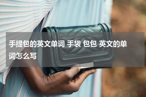 手提包的英文单词 手袋 包包 英文的单词怎么写