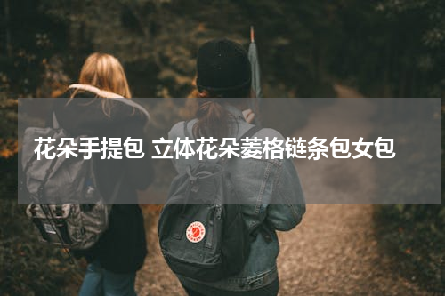 花朵手提包 立体花朵菱格链条包女包