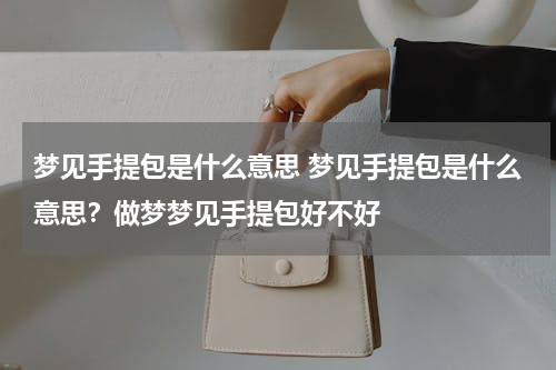 梦见手提包是什么意思 梦见手提包是什么意思？做梦梦见手提包好不好