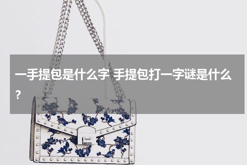 一手提包是什么字 手提包打一字谜是什么？