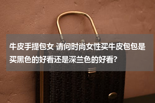 牛皮手提包女 请问时尚女性买牛皮包包是买黑色的好看还是深兰色的好看?
