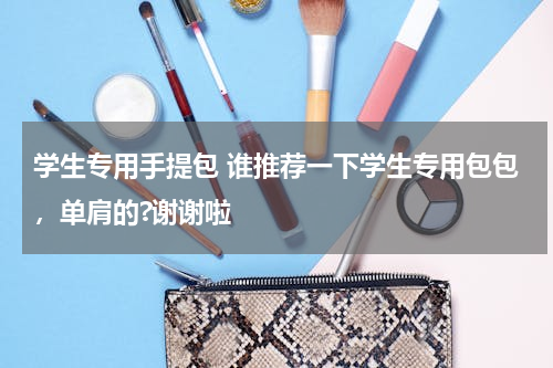 学生专用手提包 谁推荐一下学生专用包包，单肩的?谢谢啦