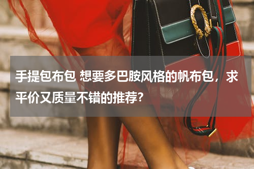手提包布包 想要多巴胺风格的帆布包，求平价又质量不错的推荐？